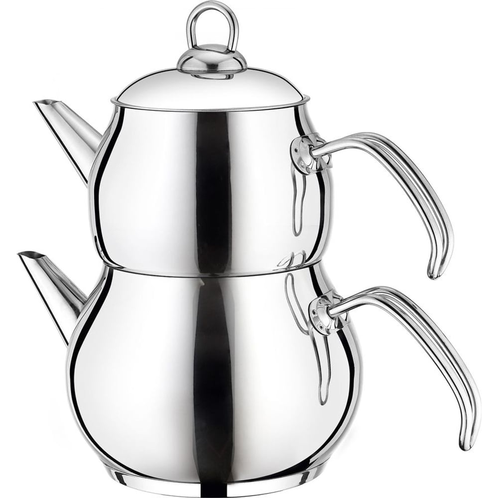 HOFFMANNS Teekannenset 1,0 l Teekanne / 1,8 l Kessel mit Sieb mit Metallgriff