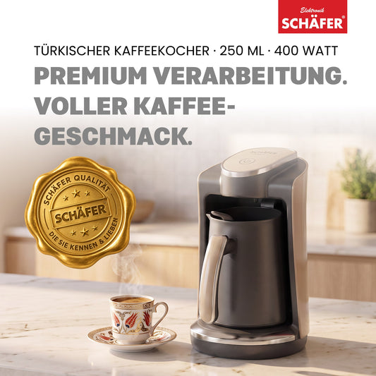 SCHÄFER Mokkakocher 250 ml Beige 400 Watt