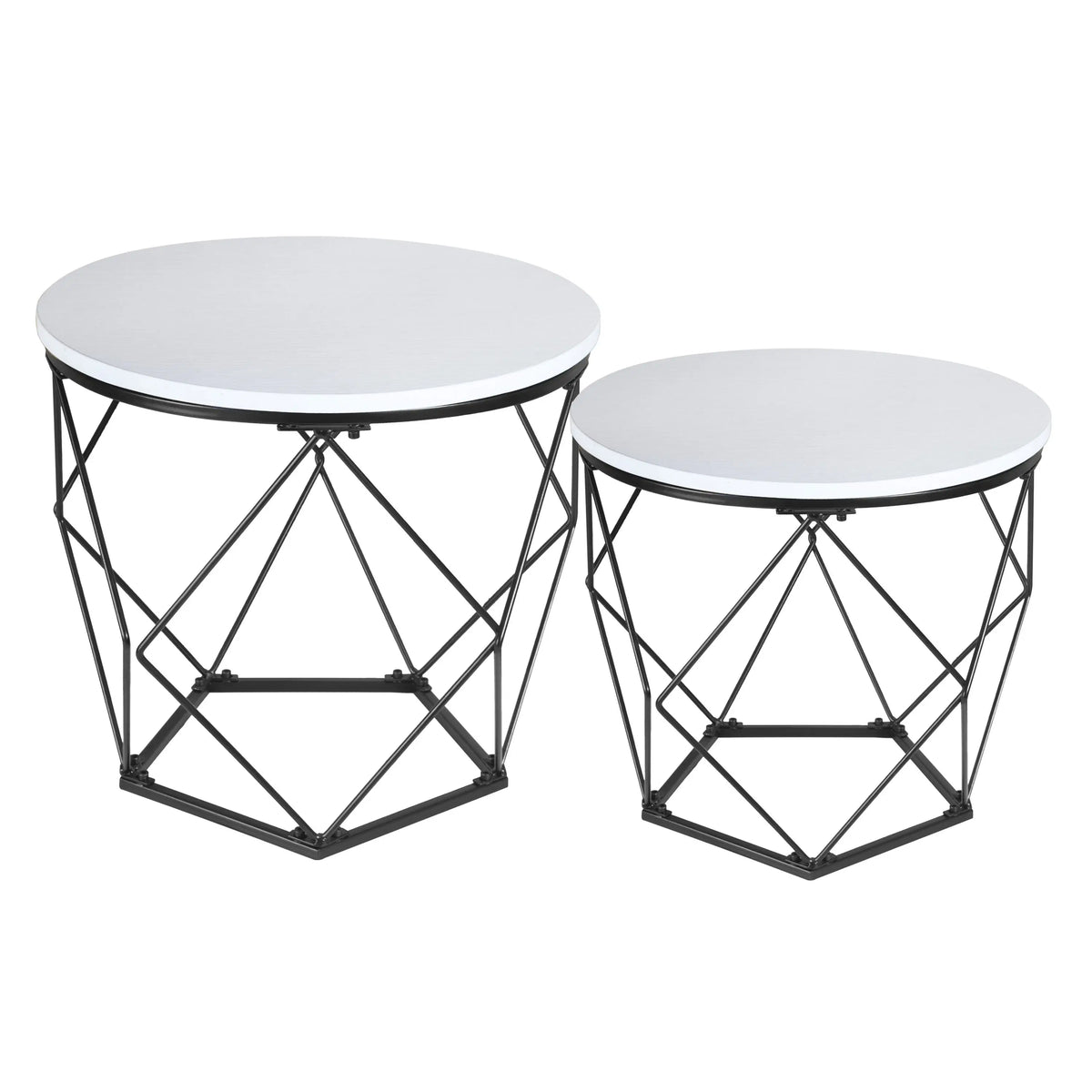 2er Set Beistelltisch Couchtisch Wohnzimmertisch Ribelli