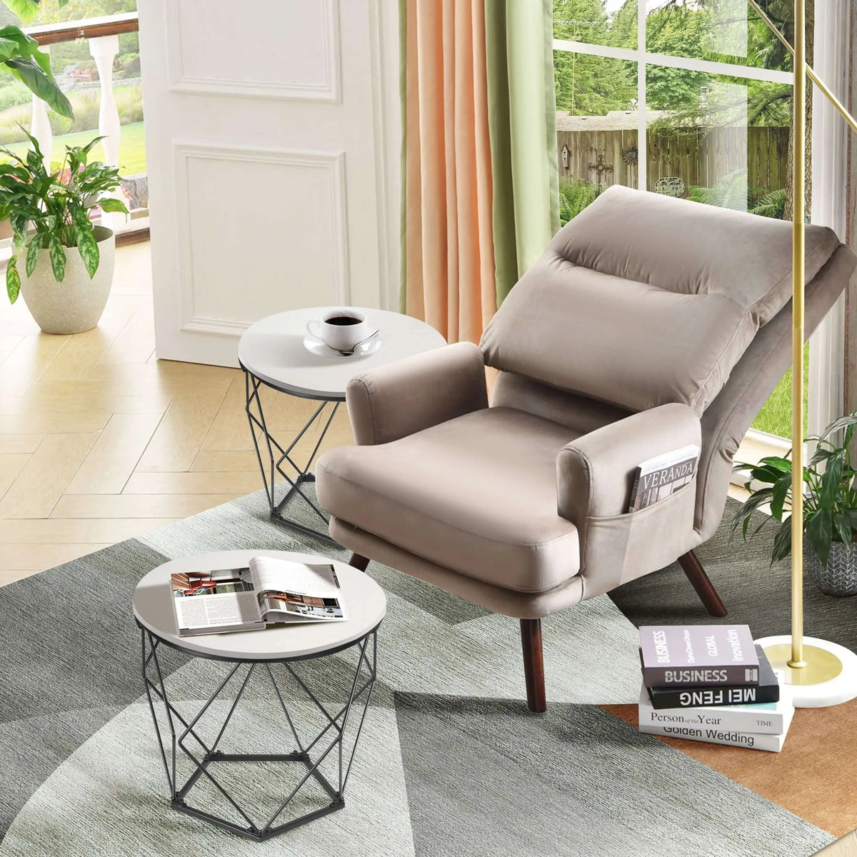 2er Set Beistelltisch Couchtisch Wohnzimmertisch Ribelli