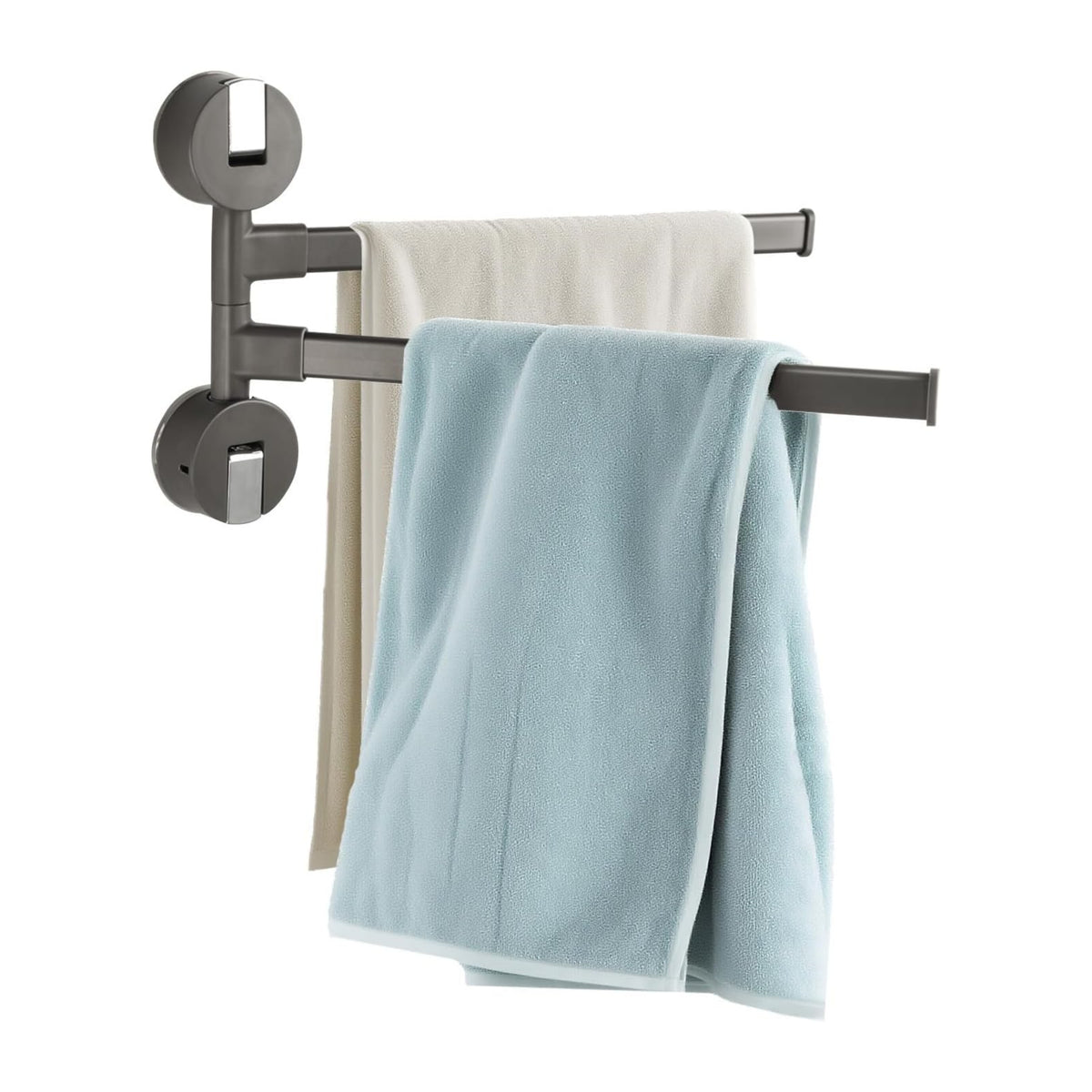 RIBELLI Handtuchhalter mit Saugnapf, ohne Bohren, schwenkbar