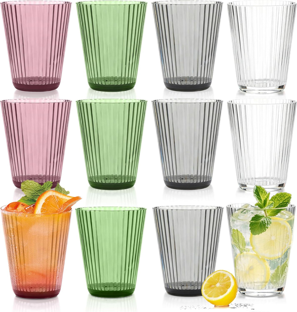 RIBELLI 12er-Set Kunststoffbecher Bunt – Ansicht 2
