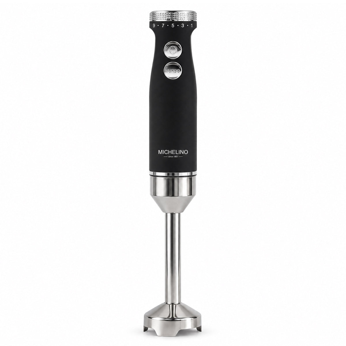 MICHELINO Stabmixer 1000 Watt Edelstahl – DC-Motor, variable Stufen & Gummischutz