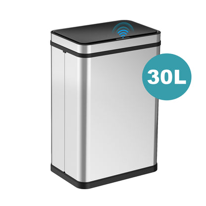 RIBELLI Edelstahl Sensor-Mülleimer – automatisches Öffnen