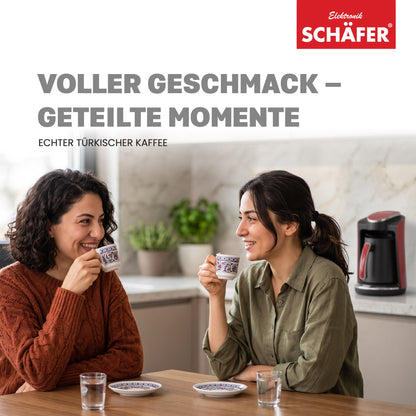 SCHÄFER Mokkakocher 250 ml Rot 400 Watt