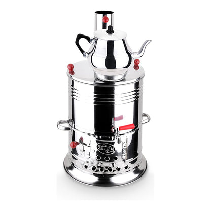 HOFFMANNS Holzkohle-Samowar 3,5 l Kessel / 1 l Teekanne