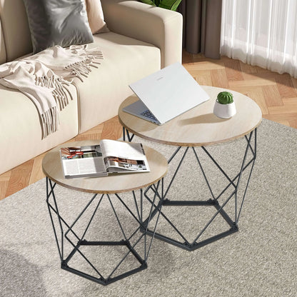 2er Set Beistelltisch Couchtisch Wohnzimmertisch Ribelli