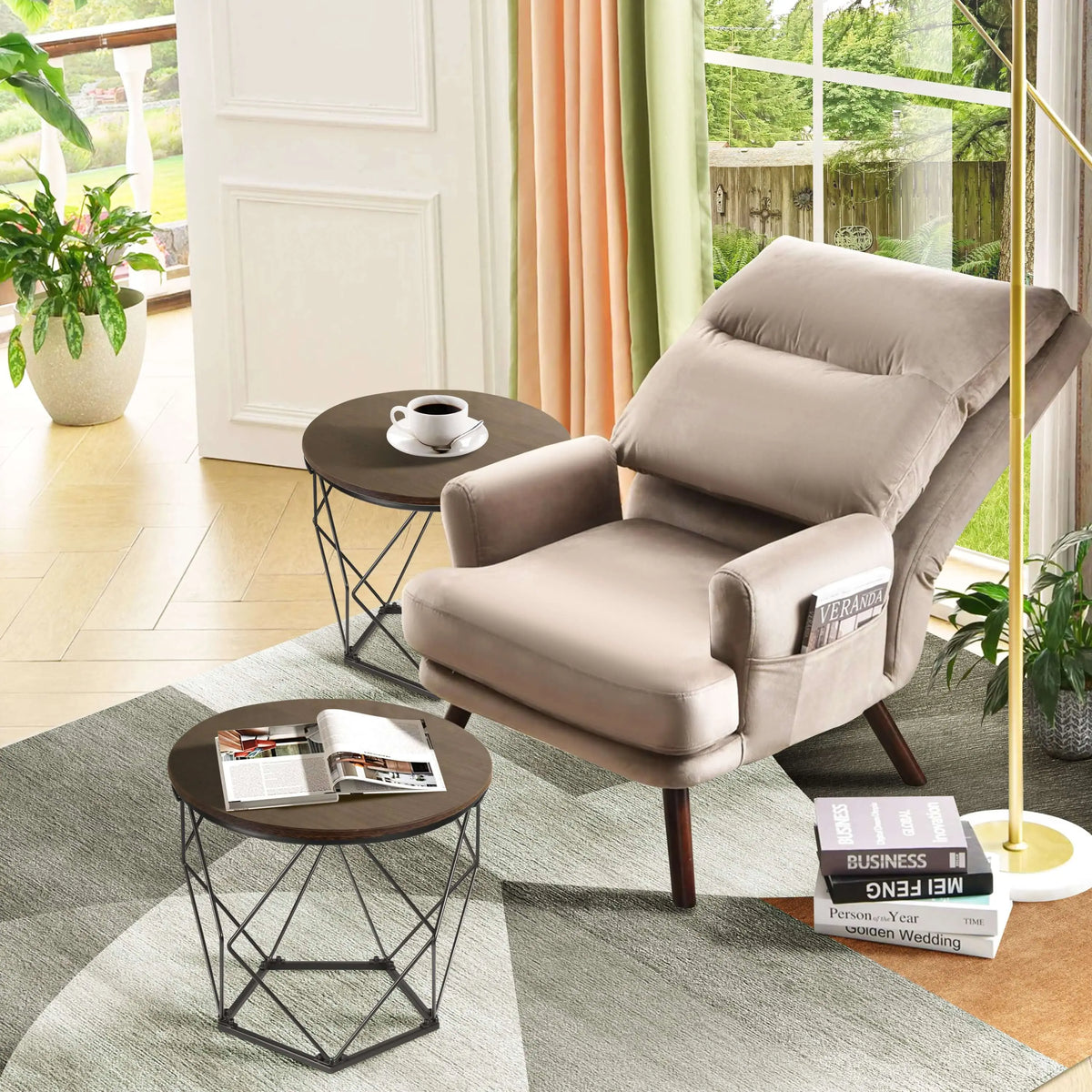 2er Set Beistelltisch Couchtisch Wohnzimmertisch Ribelli