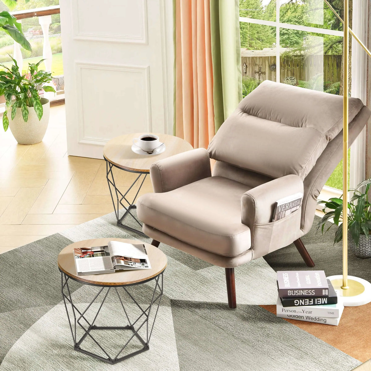 2er Set Beistelltisch Couchtisch Wohnzimmertisch Ribelli