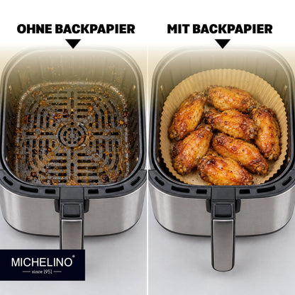 MICHELINO Airfryer Backpapier rund Ø 20 cm, 50 Stück – Ansicht 8