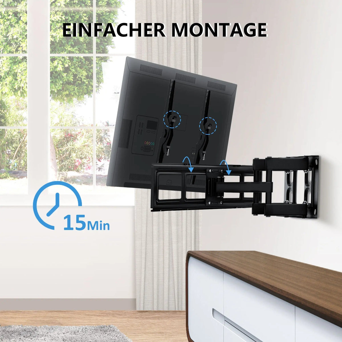 RIBELLI TV-Wandhalterung 32–84 Zoll – Ansicht 7