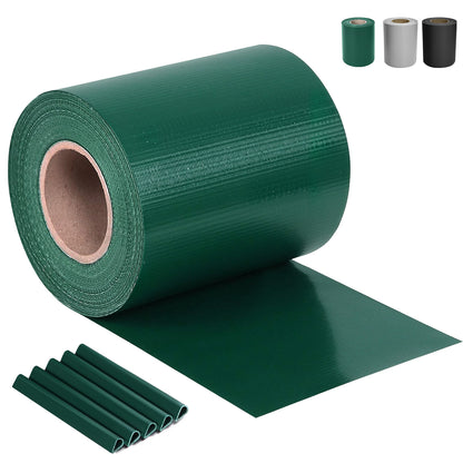 RIBELLI Sichtschutzstreifen PVC 35 m mit Clips, Zaunfolie