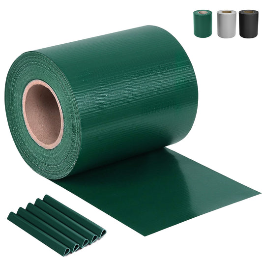 RIBELLI Sichtschutzstreifen PVC 35 m mit Clips, Zaunfolie