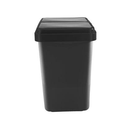 RIBELLI Mülleimer mit 2 Fächern, 2 × 25 l, Schwarz – Ansicht 5