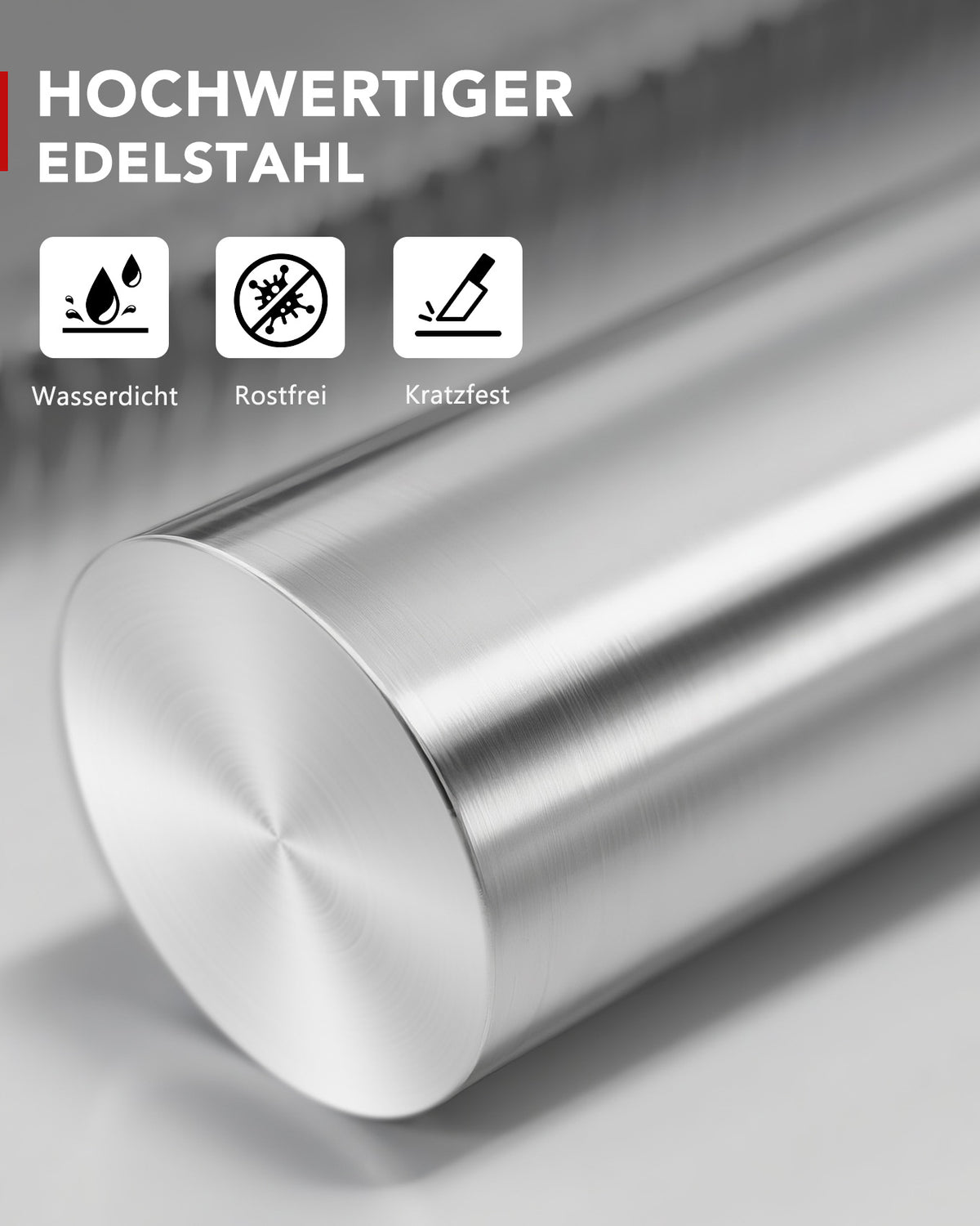 RIBELLI Handtuchhalter ohne Bohren, selbstklebend, Edelstahl, zweiarmig – Ansicht 4