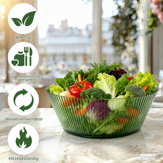 RIBELLI 4er-Set Salatschüsseln Kunststoff 2,5 l Ø 24 cm – Ansicht 2