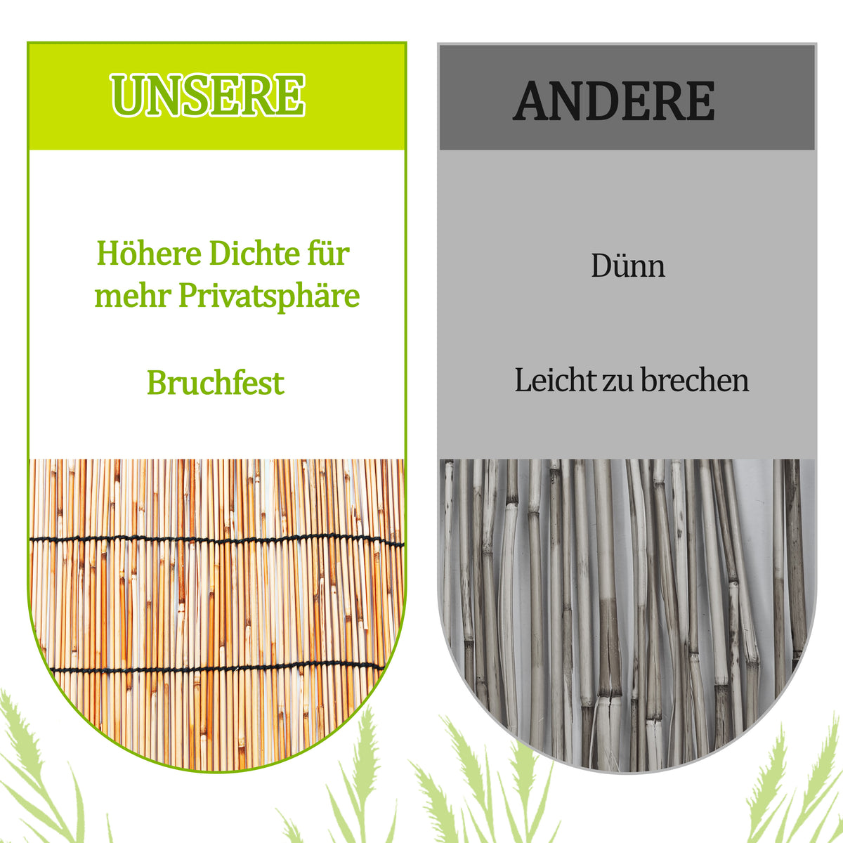 RIBELLI Schilfrohrmatte als Sichtschutz – Ansicht 4
