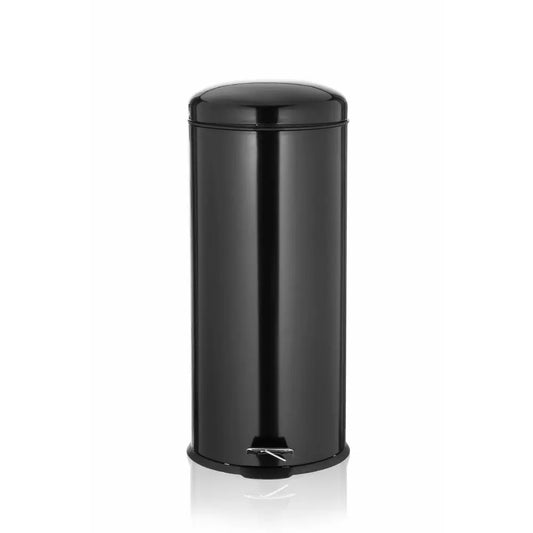 RIBELLI Mülleimer 30 l Edelstahl rund, Treteimer