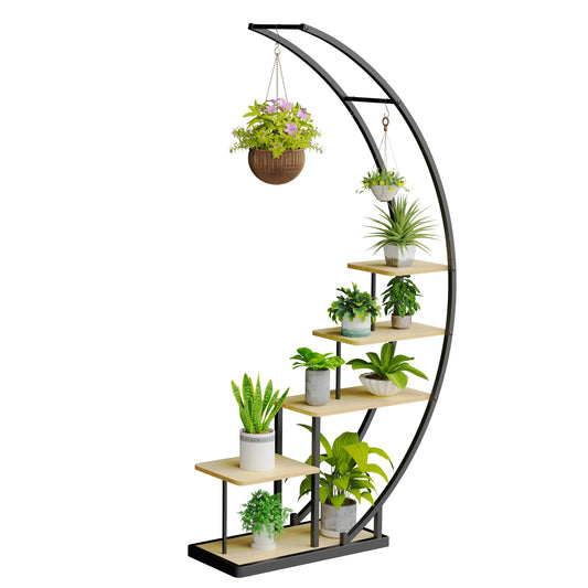 RIBELLI Pflanzenständer Metall 5 Etagen, 172 cm, Blumenregal – Ansicht 2