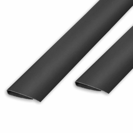 RIBELLI PVC Abschlussleiste Anthrazit für Sichtschutzmatten