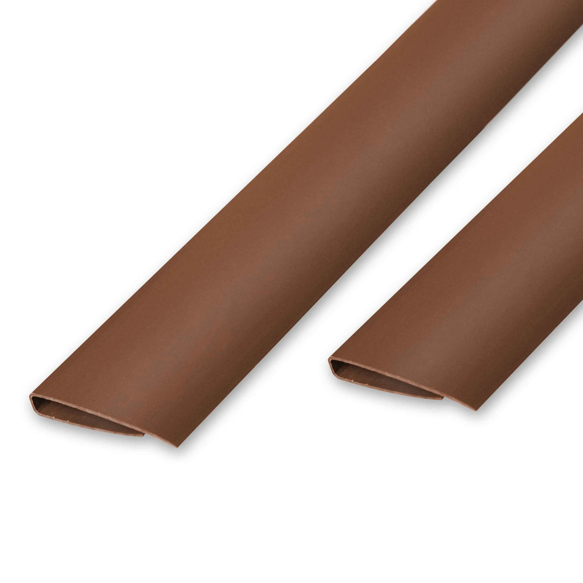 RIBELLI PVC Abschlussleiste Braun für Sichtschutzmatten