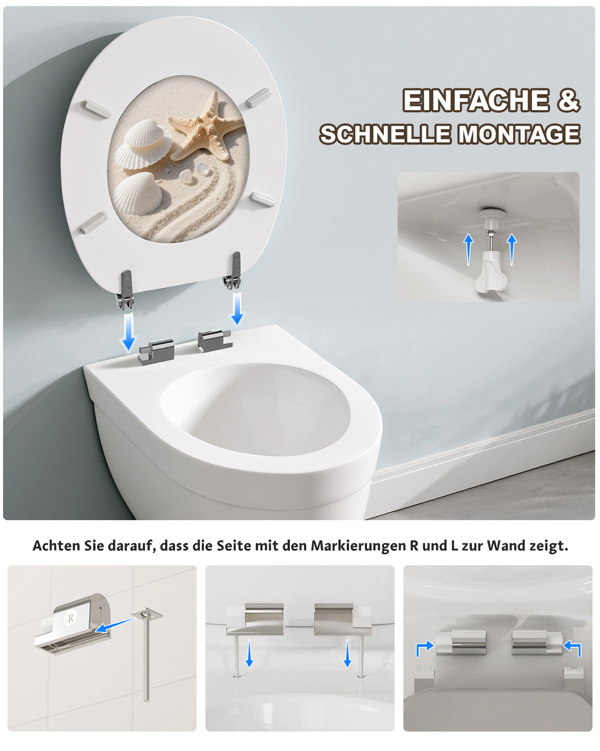 RIBELLI WC-Sitz mit Absenkautomatik – Ansicht 3