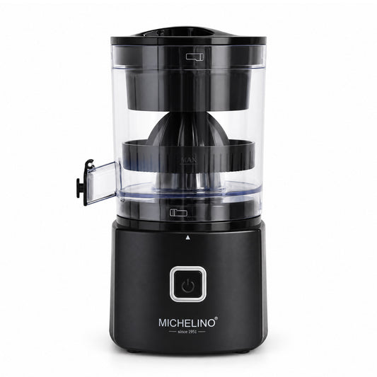 MICHELINO Elektrische Zitruspresse Tragbar – 45W, 220ml, USB-C Akku, leise & EIN/AUS-Schalter