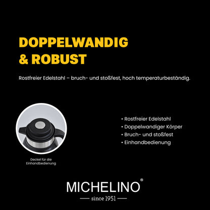 MICHELINO Isolierkanne 2,0 l Serie Marie Schwarz – Ansicht 6