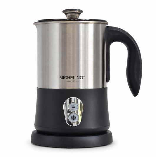MICHELINO Milchaufschäumer 550 Watt Schwarz – Edelstahl elektrisch