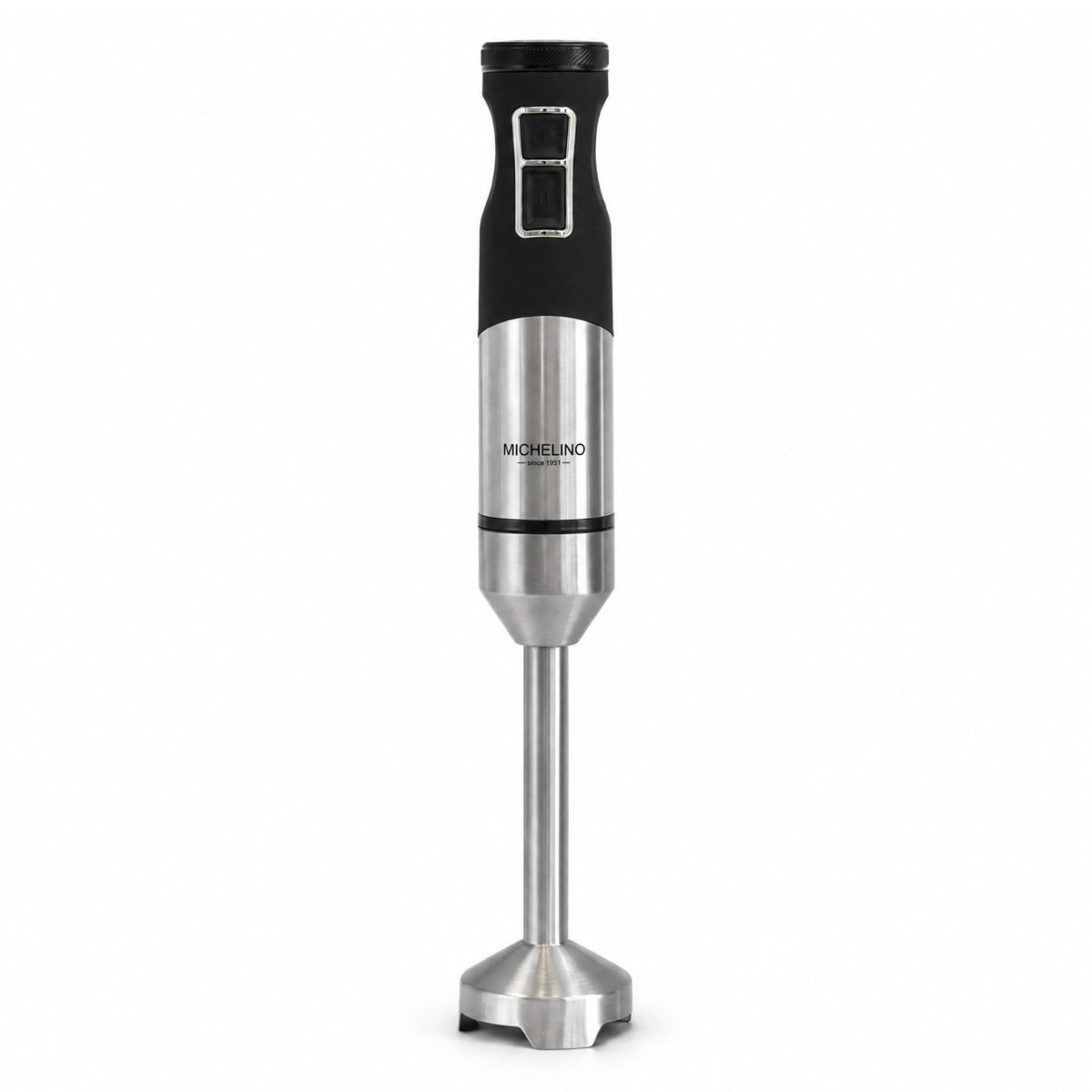 MICHELINO Stabmixer 1500 Watt Edelstahl – DC-Motor, variable Stufen & Gummischutz