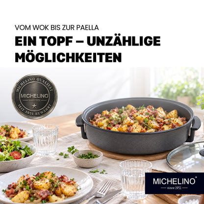 MICHELINO Multipfanne Elektrisch breit 42 cm höhe 7 cm Pizza p – Ansicht 6