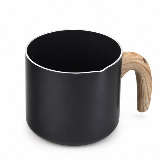 SCHÄFER Milchtopf Ø 14 cm Maple Wood – Antihaftbeschichtung, induktionsgeeignet
