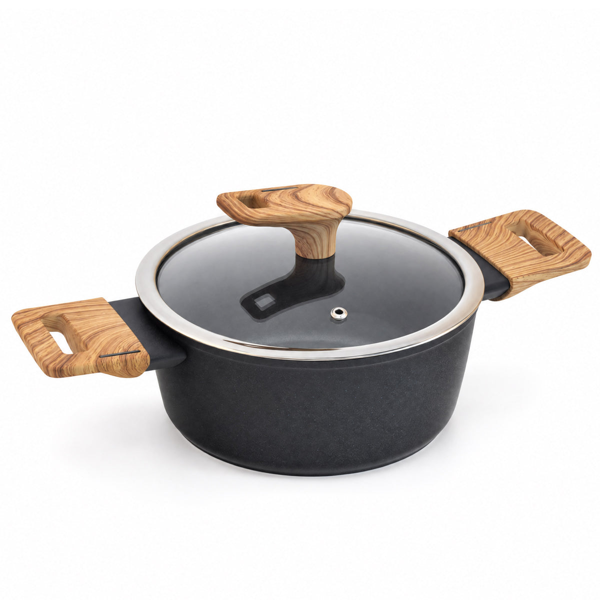 SCHÄFER Bratentopf Ø 20 cm Maple Wood – Antihaftbeschichtung, induktionsgeeignet