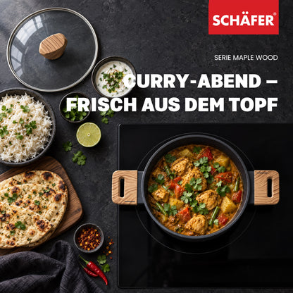 SCHÄFER Bratentopf Ø 20 cm Maple Wood – Antihaftbeschichtung, induktionsgeeignet – Ansicht 7