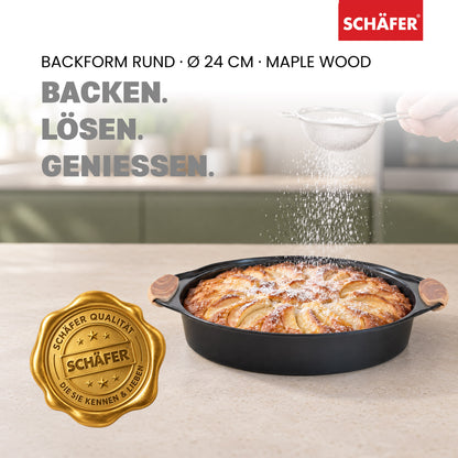 SCHÄFER Backform Ø 24 cm Serie Maple Wood – Ansicht 2