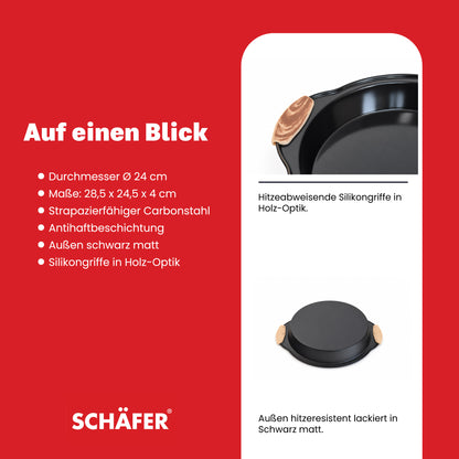 SCHÄFER Backform Ø 24 cm Serie Maple Wood – Ansicht 4