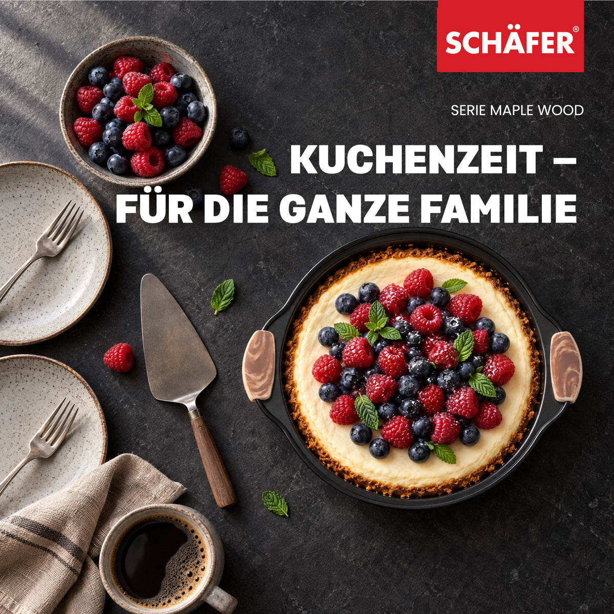 SCHÄFER Backform Ø 24 cm Serie Maple Wood – Ansicht 7
