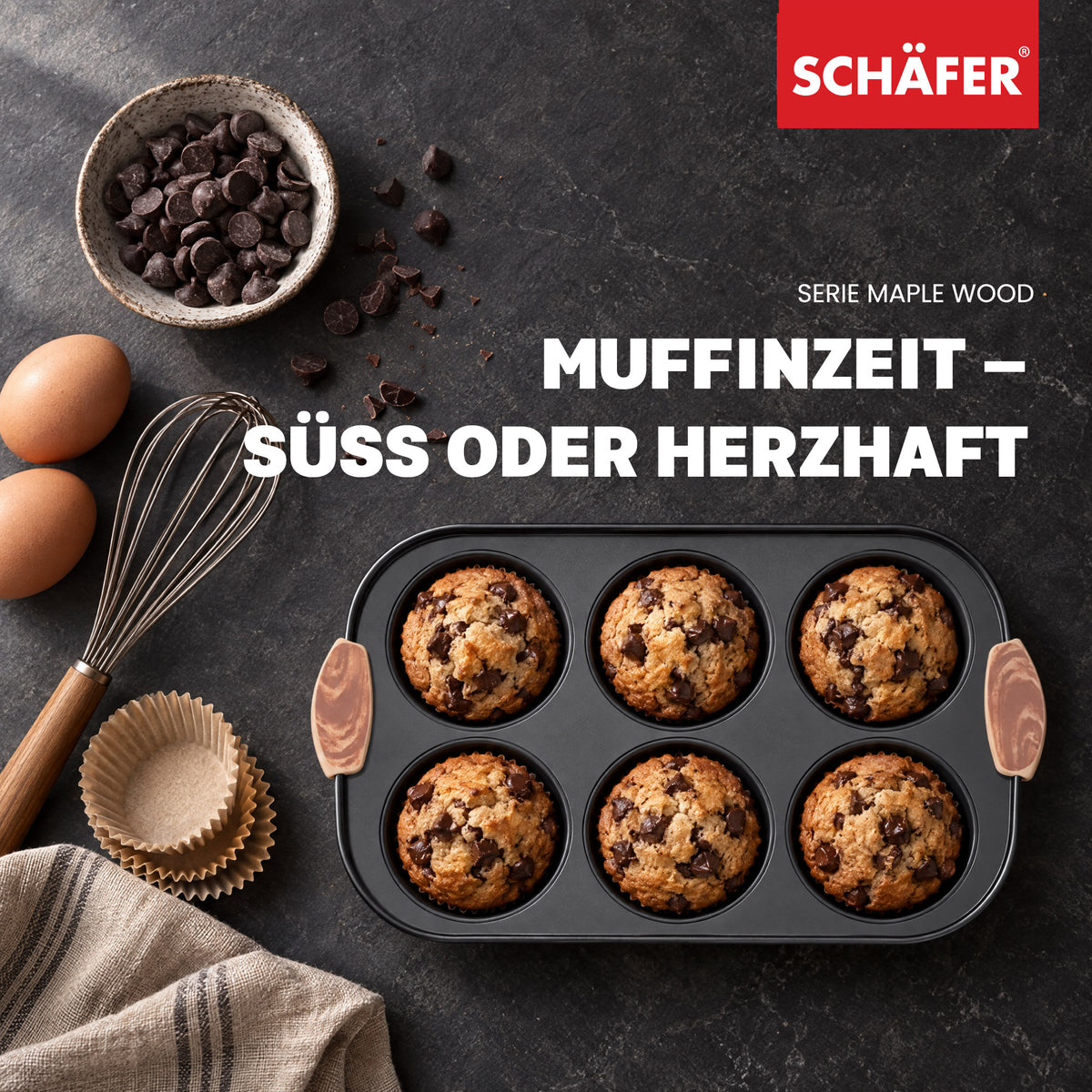 SCHÄFER Muffinform 35 × 22 × 4,8 cm Serie Maple Wood – Ansicht 7