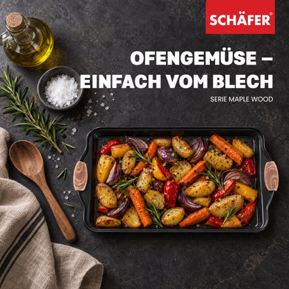 SCHÄFER Backblech 38,5 × 35,5 cm Serie Maple Wood – Ansicht 7