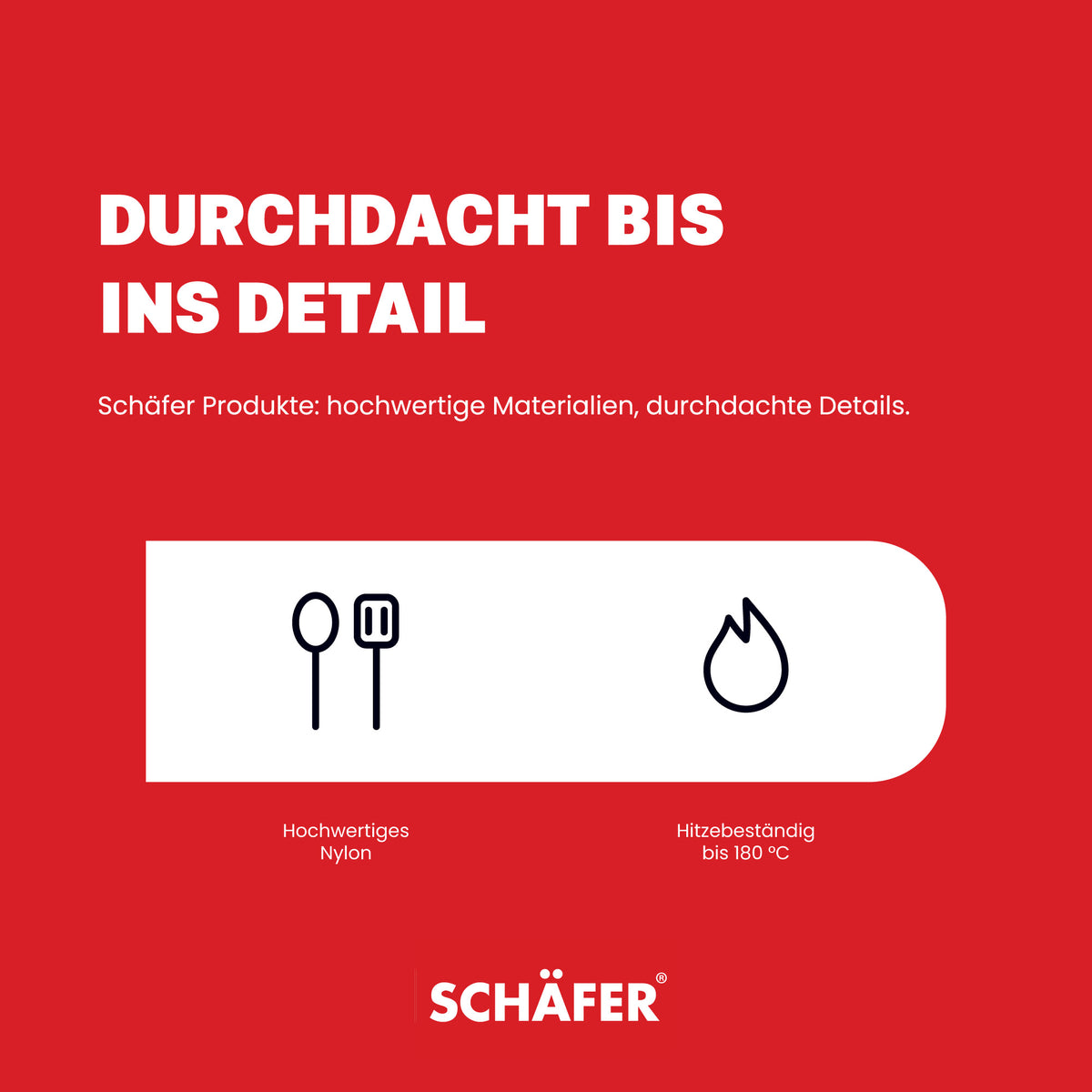 SCHÄFER 7-tlg. Küchenhelfer-Set Maple Wood – hitzebeständig bis 180 °C – Ansicht 5