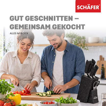 SCHÄFER 7-tlg. Messerblock Black – Ansicht 8